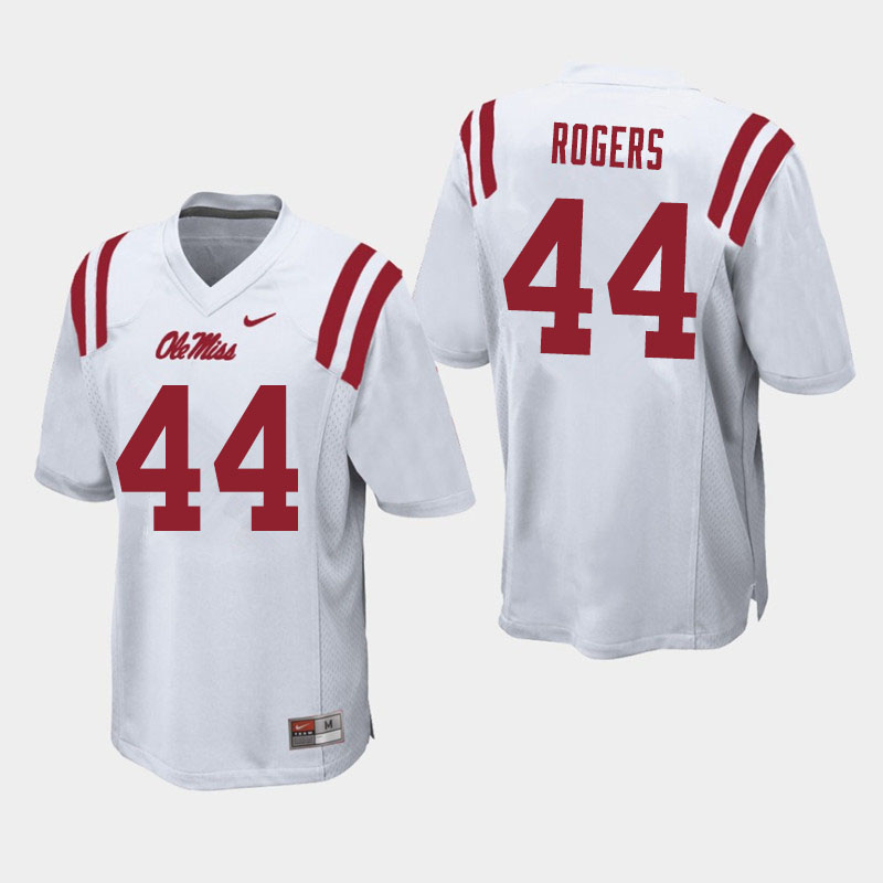 Payton Rogers Ole Miss Rebels NCAA Men's White #44 Stitched Limited College Football Jersey KHN3558SW